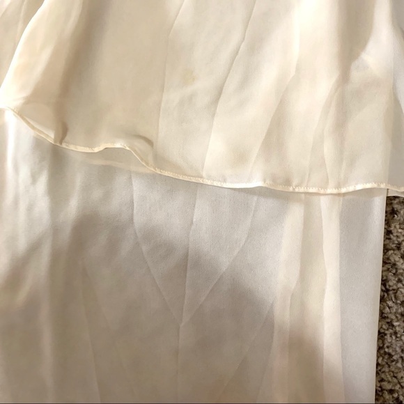 FOREVER 21• cream overlay peasant top - Picture 4 of 5